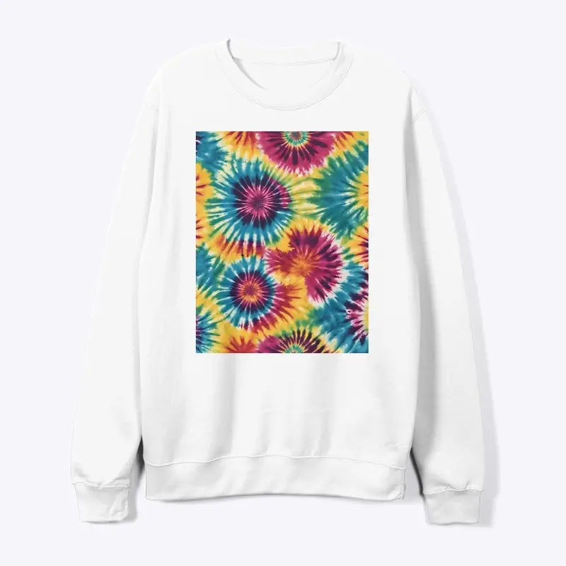 Retro Swirls:Tie-Dye Hippie Revival Tee