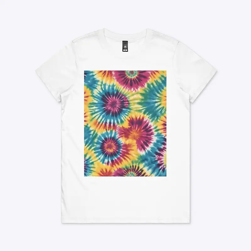 Retro Swirls:Tie-Dye Hippie Revival Tee