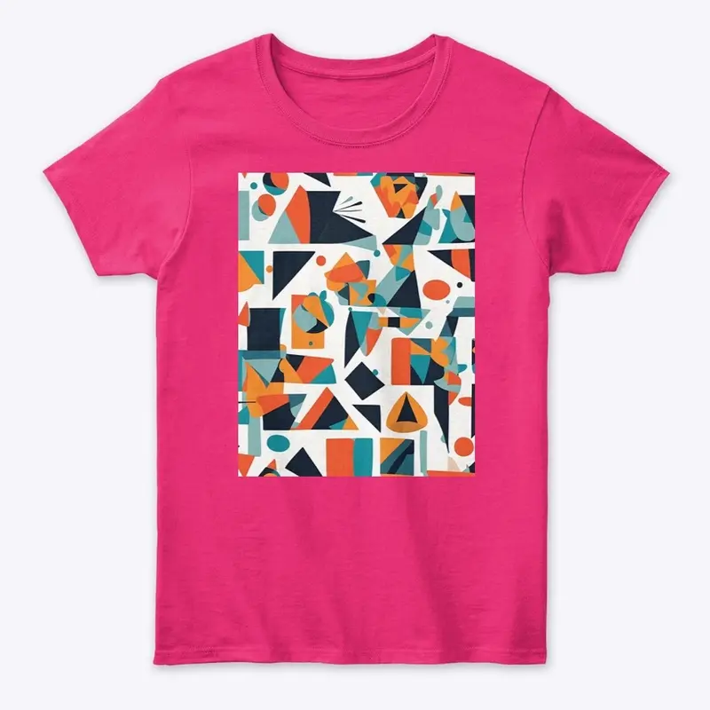 Vivid Rhythms Abstract Balance Tee