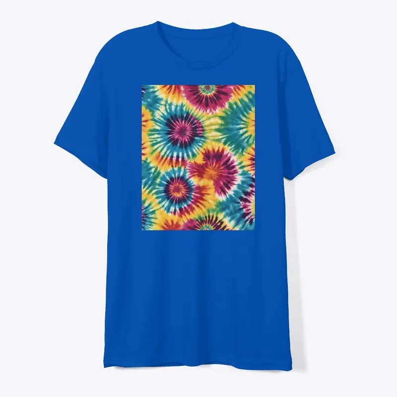 Retro Swirls:Tie-Dye Hippie Revival Tee