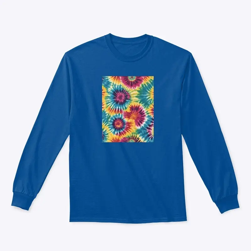 Retro Swirls:Tie-Dye Hippie Revival Tee