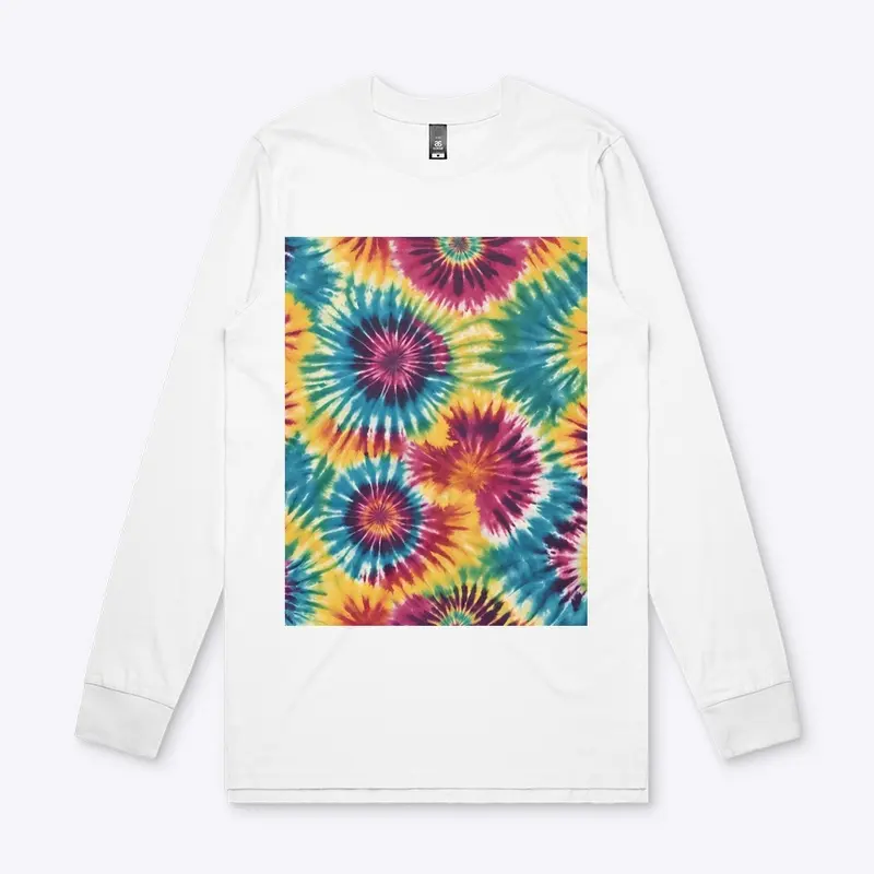 Retro Swirls:Tie-Dye Hippie Revival Tee