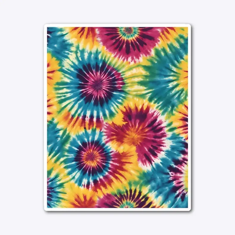 Retro Swirls:Tie-Dye Hippie Revival Tee