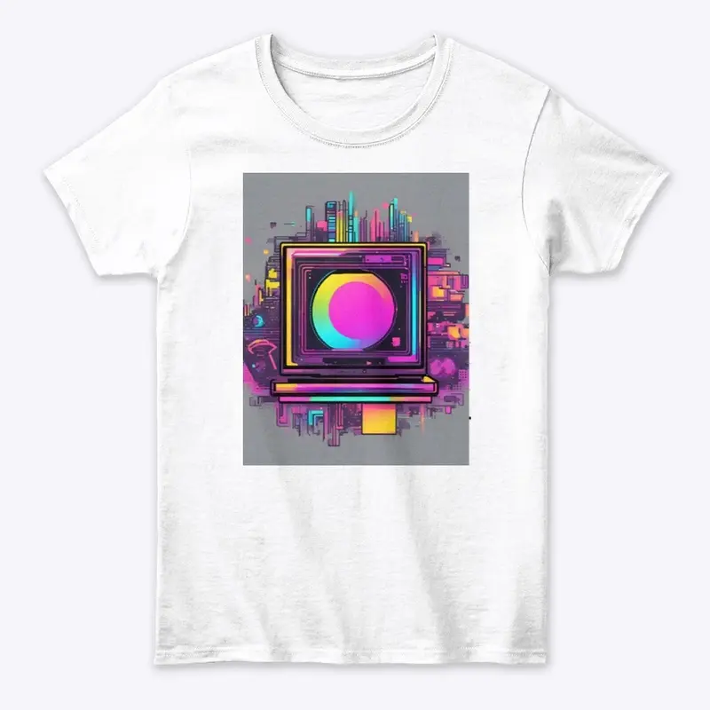 Digital Flashback Y2K Glitch Tee