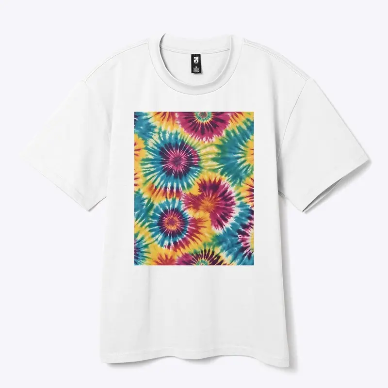 Retro Swirls:Tie-Dye Hippie Revival Tee