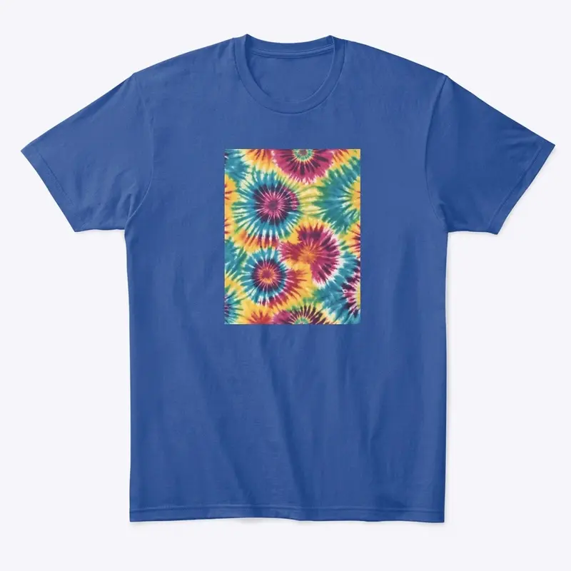 Retro Swirls:Tie-Dye Hippie Revival Tee