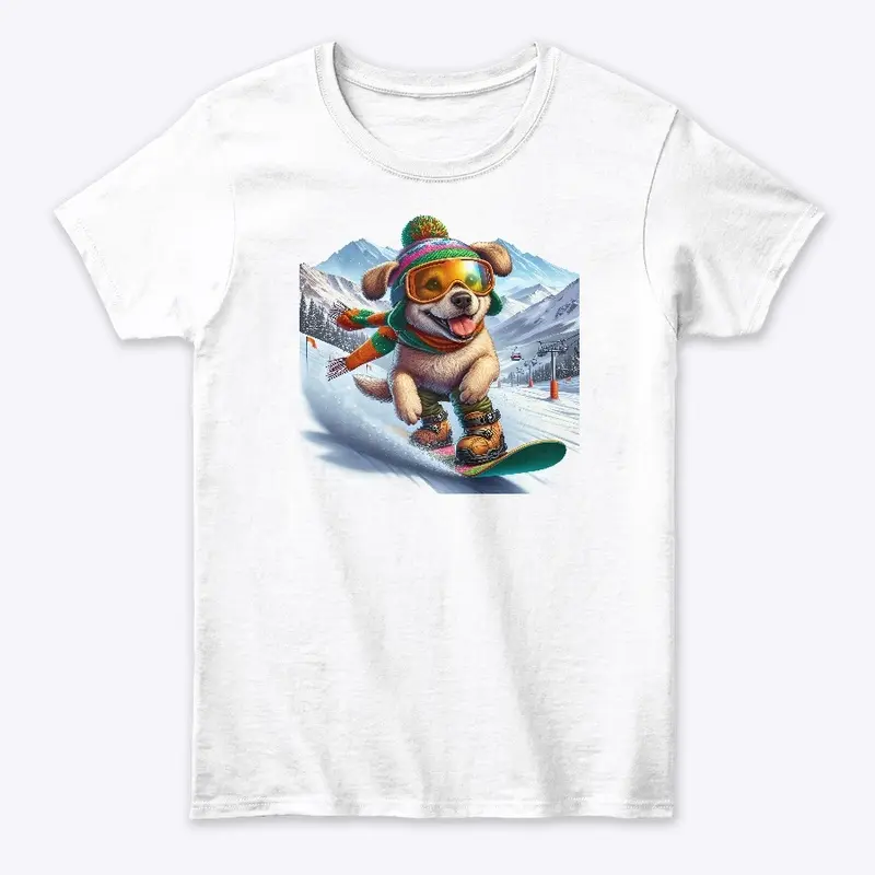 Dog Snowboarding in Colorado Shirt 